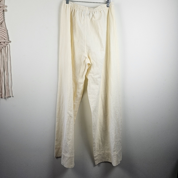 Soft Surroundings Cream Wide Leg Pants - Picture 5 of 5